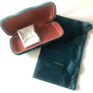 GUCCI SUNGLASSES VELVET HARD CASE